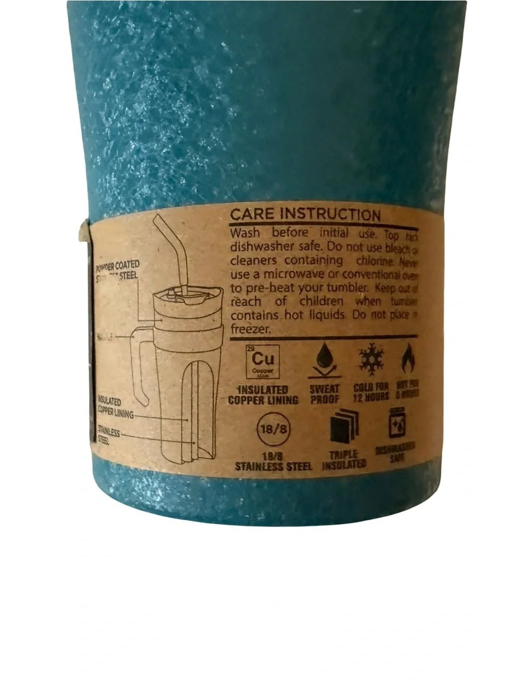 Brand New Hydraflow Capri Teal Travel Cup